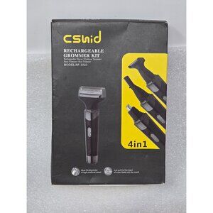 Csnid Rechargeable Groomer Kit 4-In-1 Shaver Trimmer Set Hair Nose Ear Eyebrow